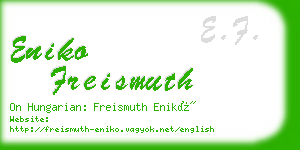 eniko freismuth business card